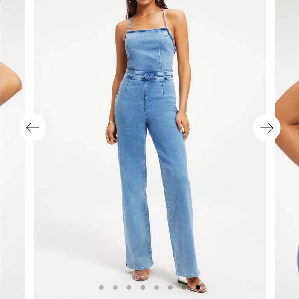 Good American Vacay Denim Jumpsuit